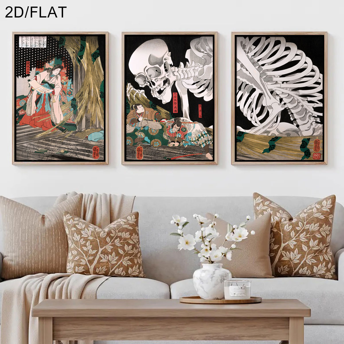 Home Decor Trends - 3pcs Retro Japanese Takiyasha The Witch