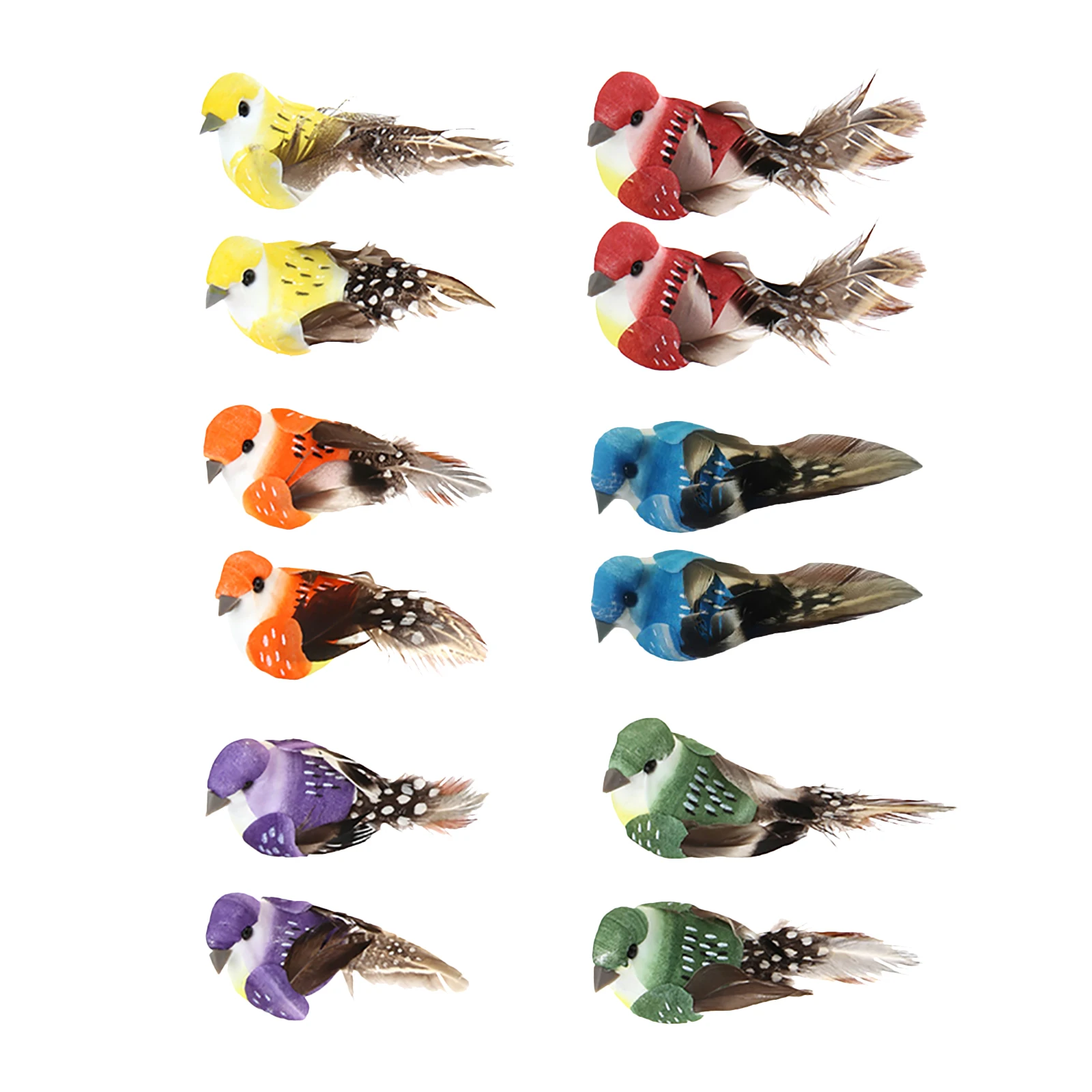Home Decor On Sale - 12pcs Set Artificial Birds Fake Foam