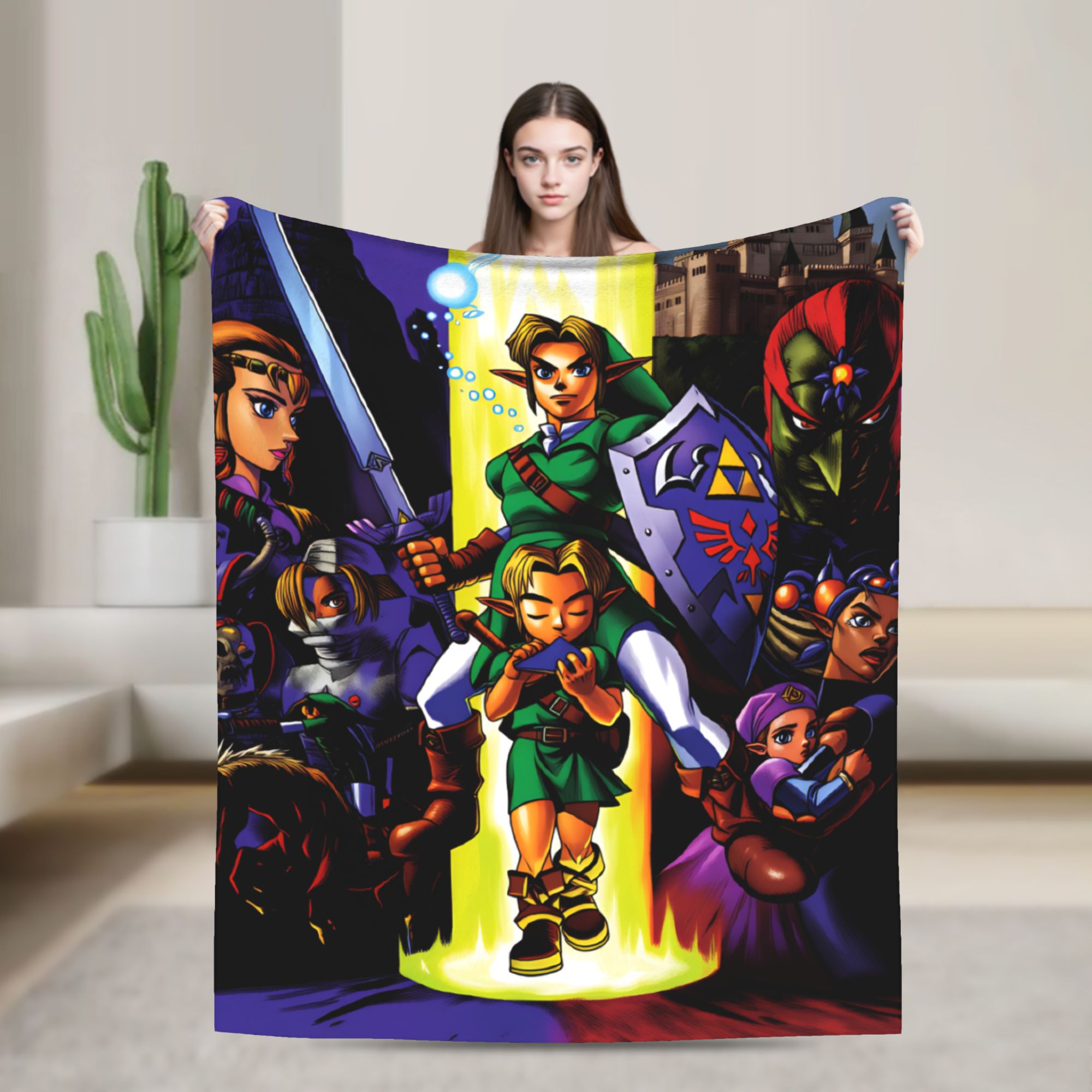 Home Decor Fallout 4 - Link Cartoon Z-Zeldas Soft Warm Blanket