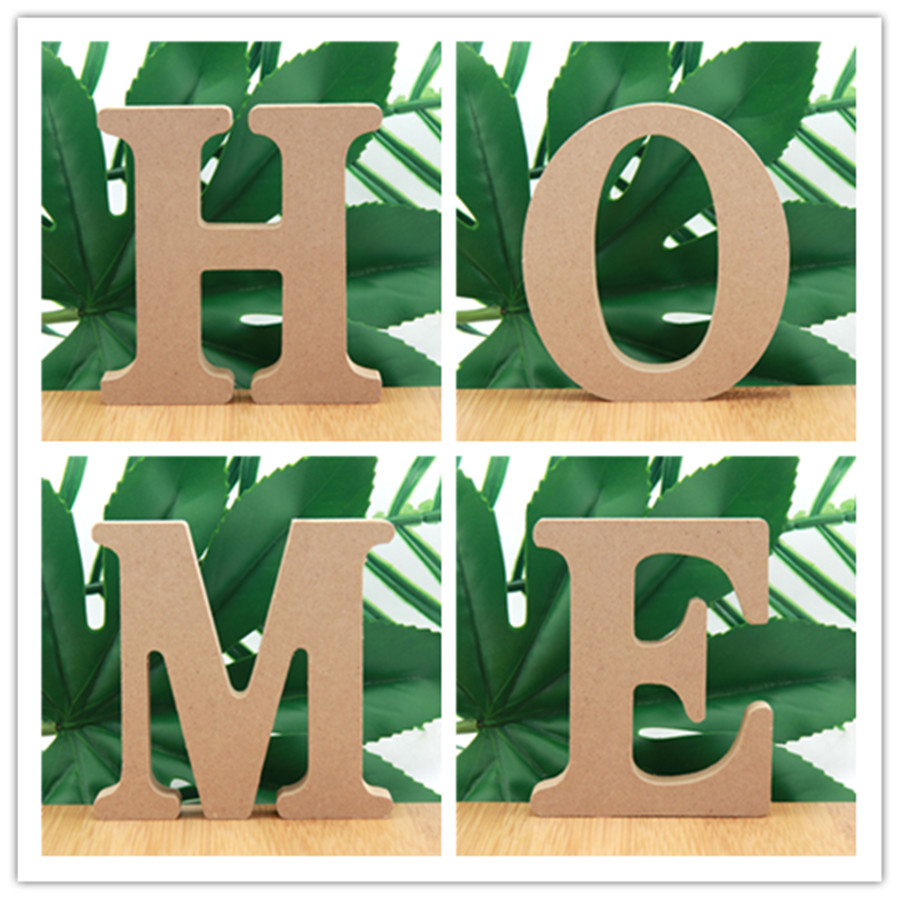 Home Decor On Sale - 1pc 10cm Wood Color Wooden Letters
