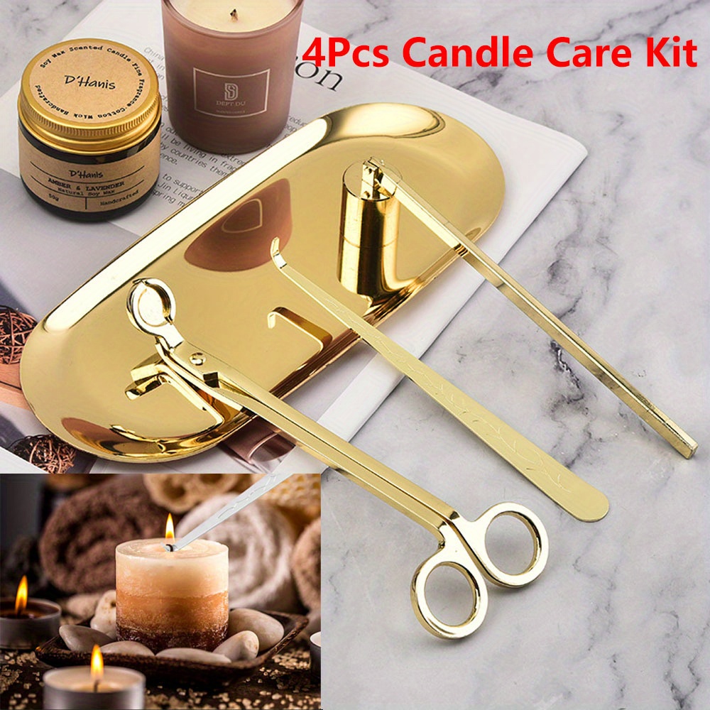 Home Decor Zen - 4pcs/set Luxury Candle Care Kit Stainless
