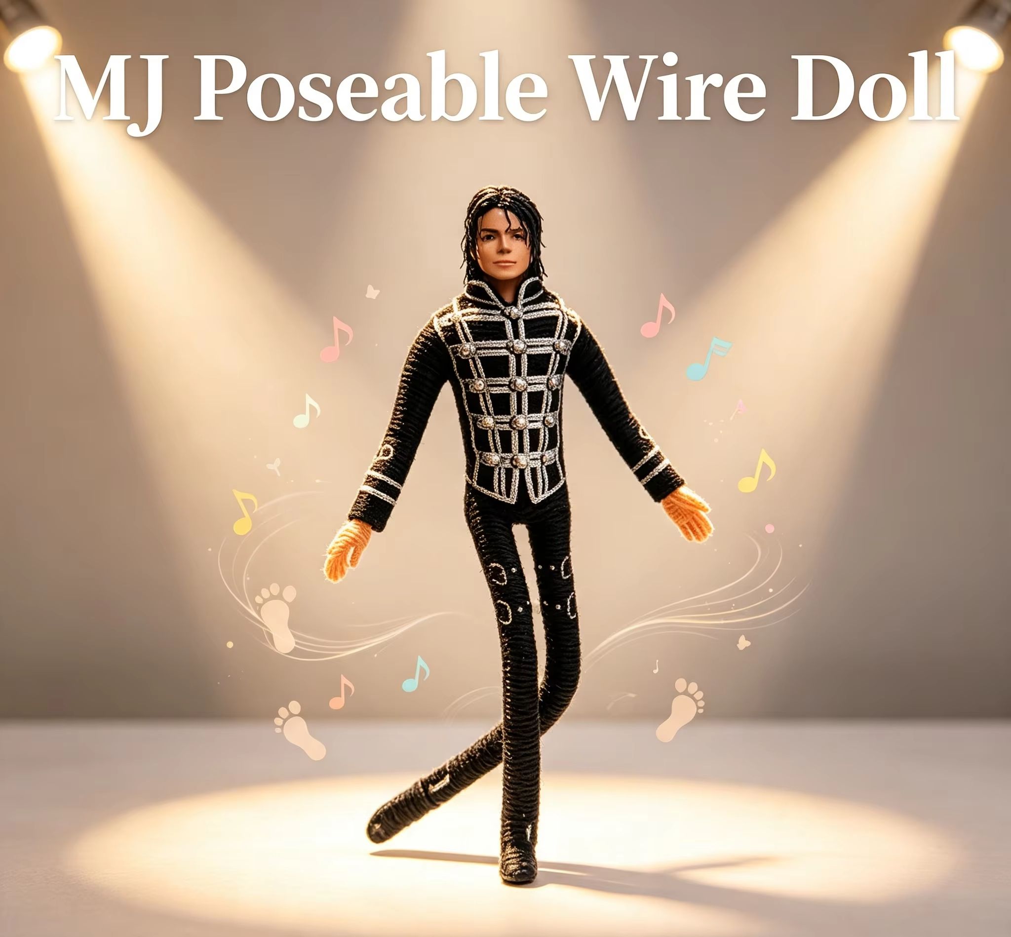 Home Decor Zen - Michael Jackson Movable Joint Plush Stuffed