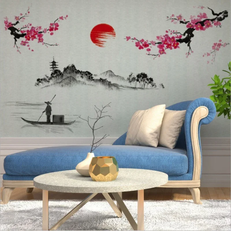 Home Decor Indonesia - Chinese Style Sakura Japanese Pink Cherry
