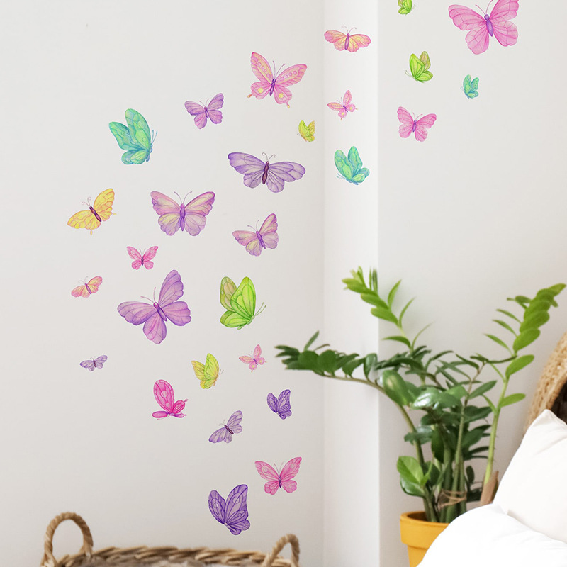 Home Decor Indonesia - Romantic butterfly Wall Stickers Creative Home