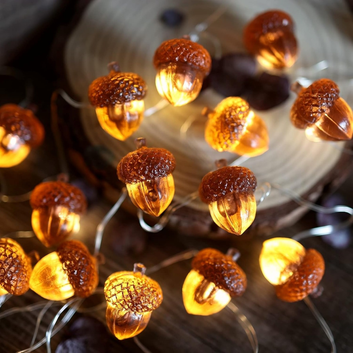 Home Decor Fallout 4 - 30 LEDs Acorn String Lights Thanksgiving