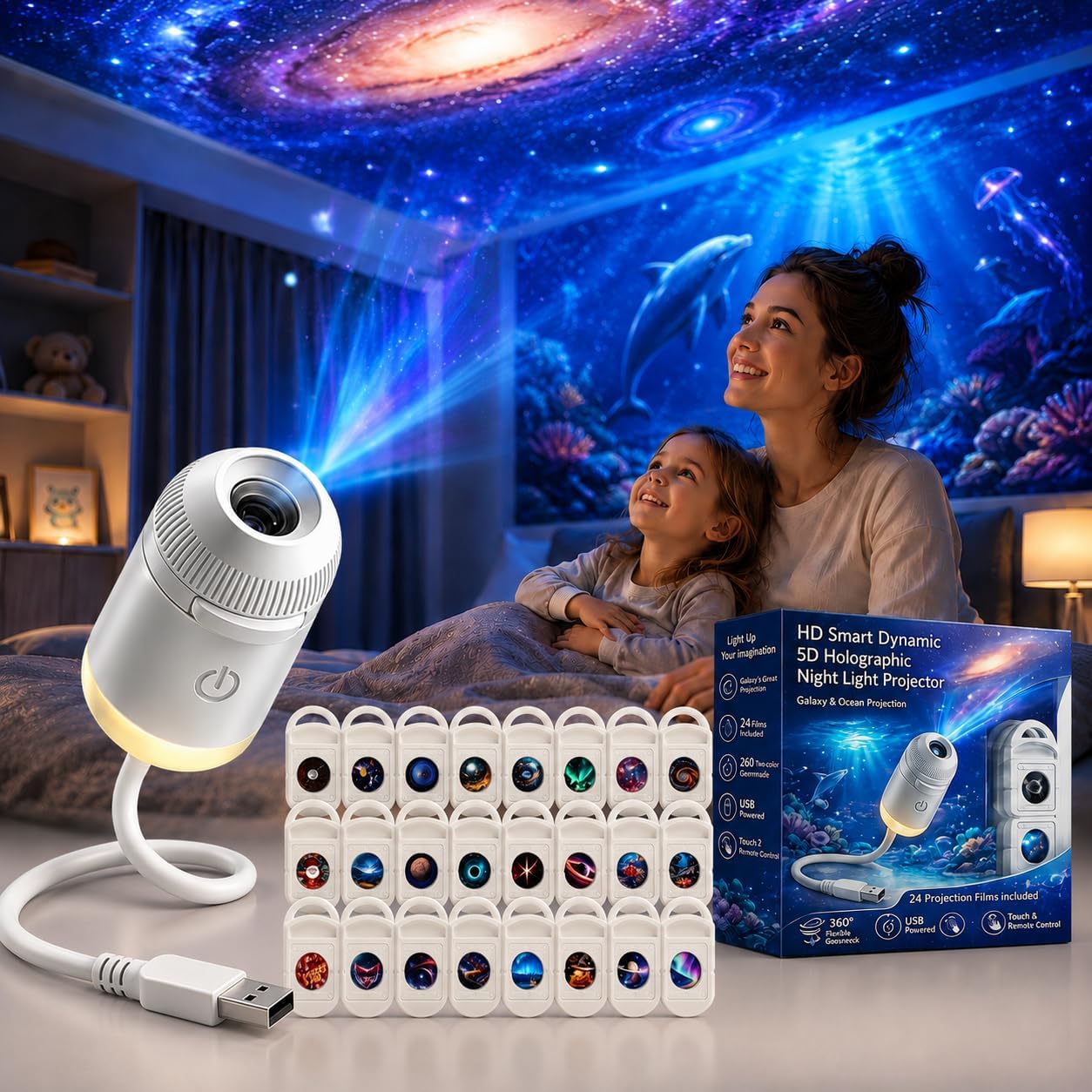 Home Decor Lighting - HD Smart Dynamic 5D Holographic Night