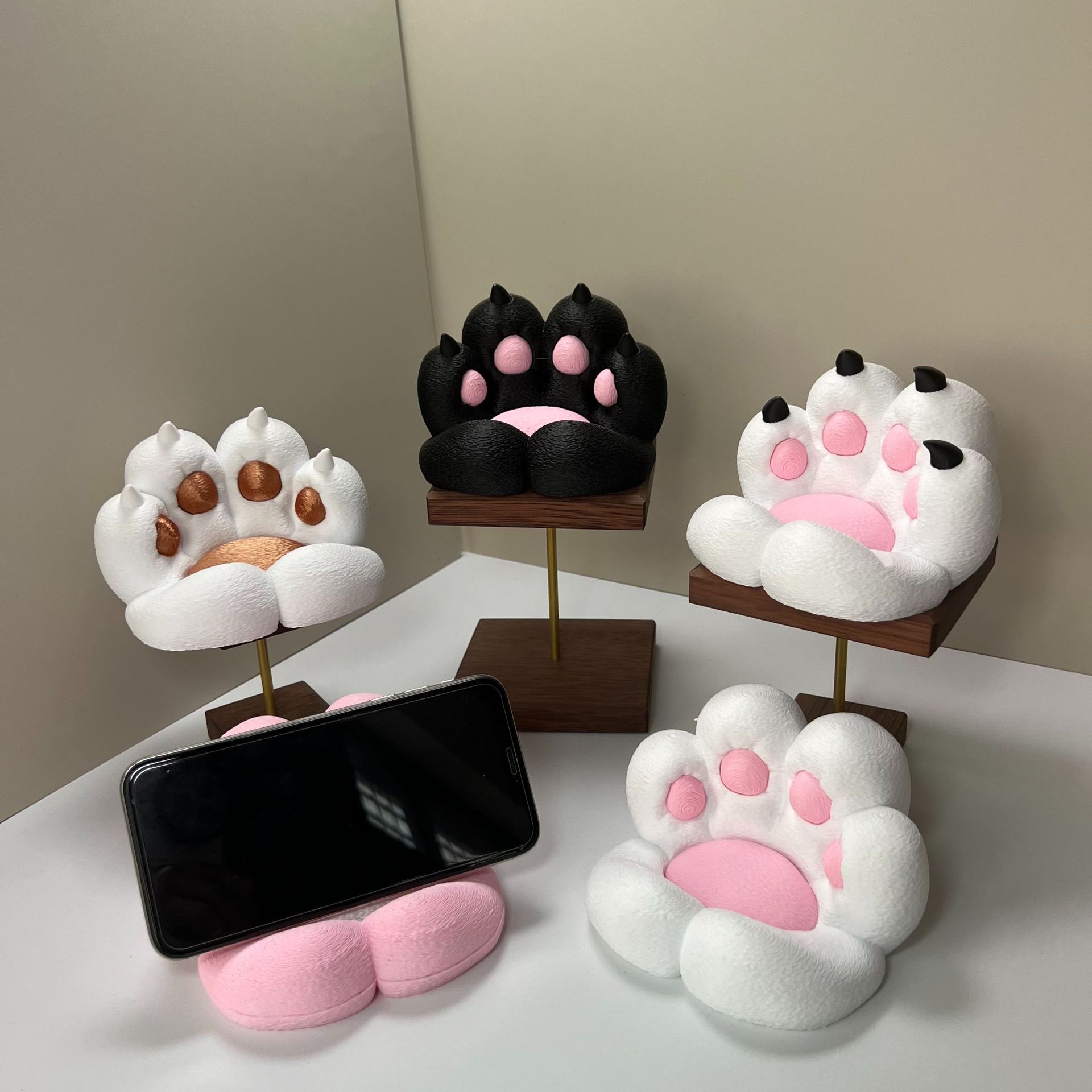 Home Decor Happy - Cute cat paw shaped desk ornament,