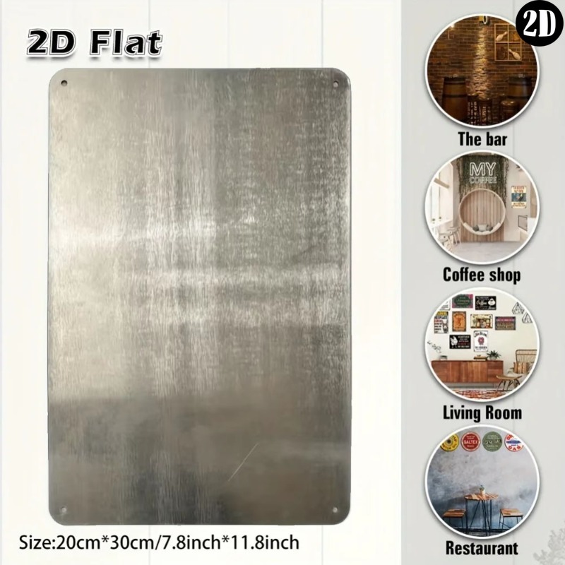 Vintage  Metal Sign Beautiful  - Home Decor Zen recension och pris