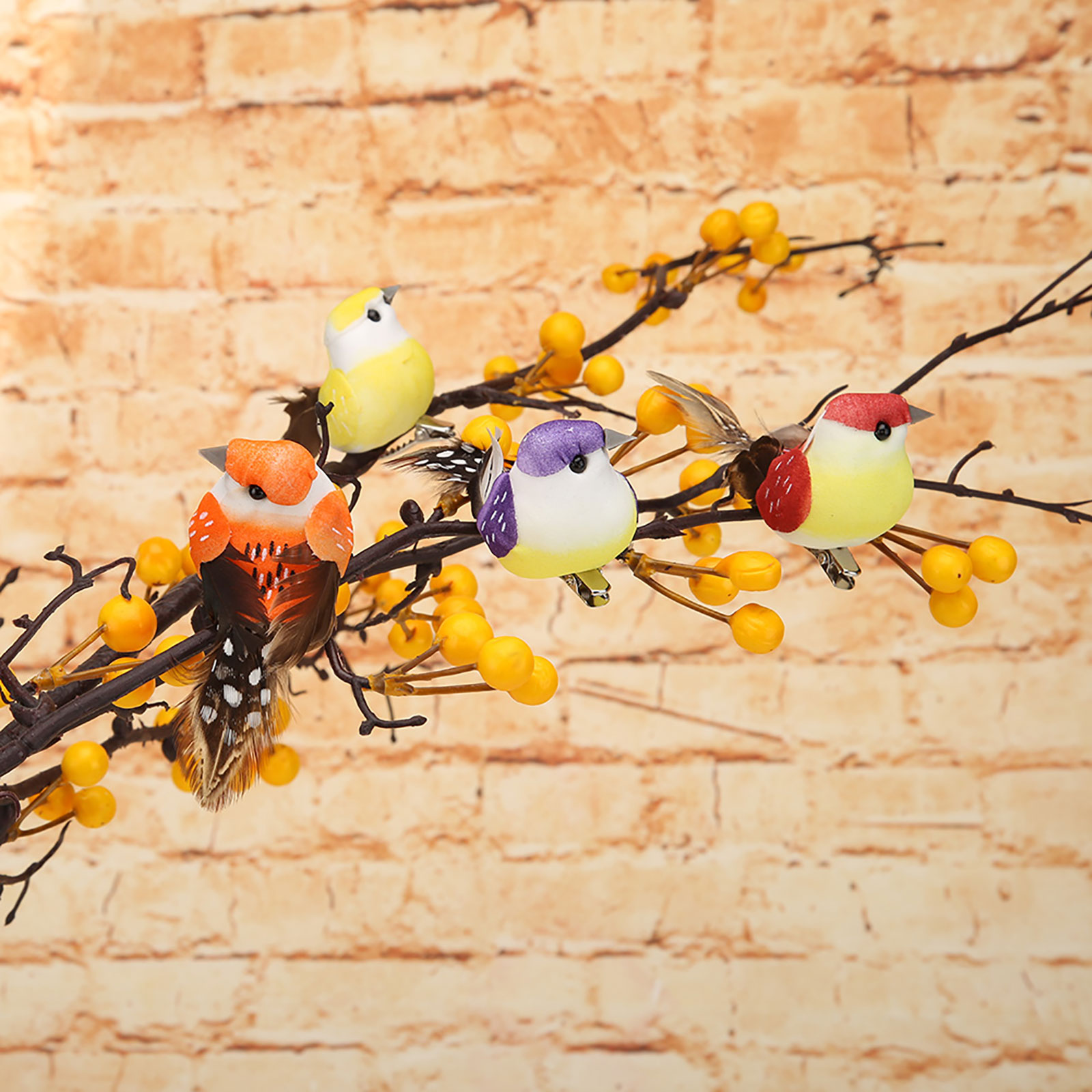 12pcs Set Artificial Birds Fak - Home Decor On Sale recension och pris