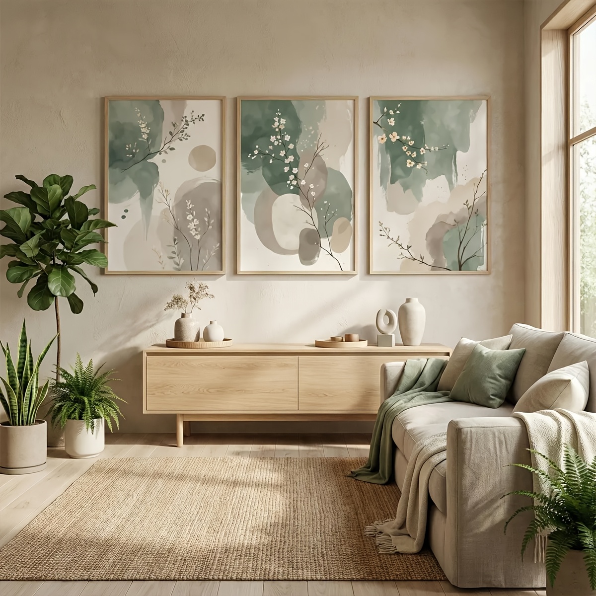3pcs Japanese-Style Plant Canv - Home Decor Trends recension och pris