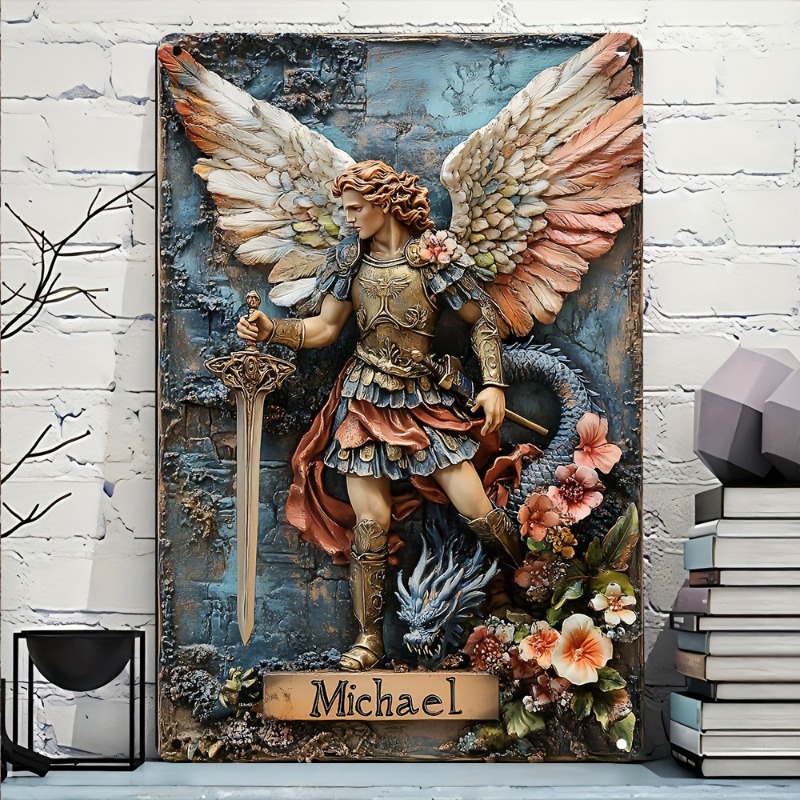 Vintage Archangel Michael Alum - Home Decor Garden Ideas recension och pris