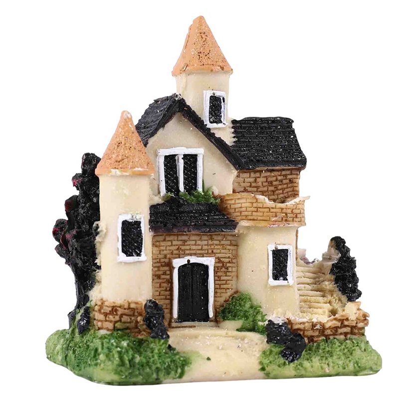 Cute Mini Resin House Miniatur - Home Decor Garden recension och pris