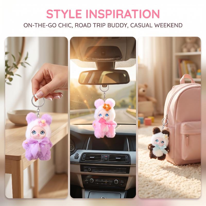 Cute Animal Plush Keychain 15c - Home Decor Happy recension och pris