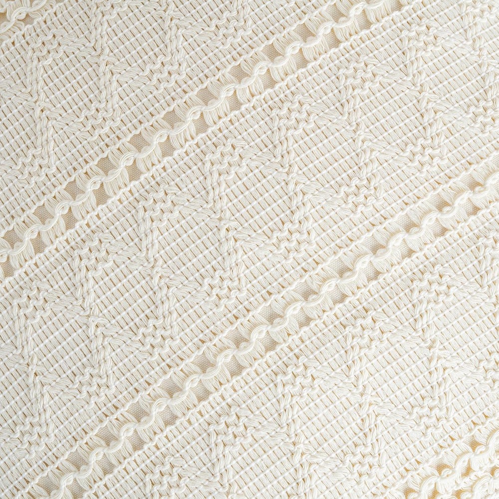 Boho Cream Lumbar Pillow Cover - Decorative Throw Pillow recension och pris