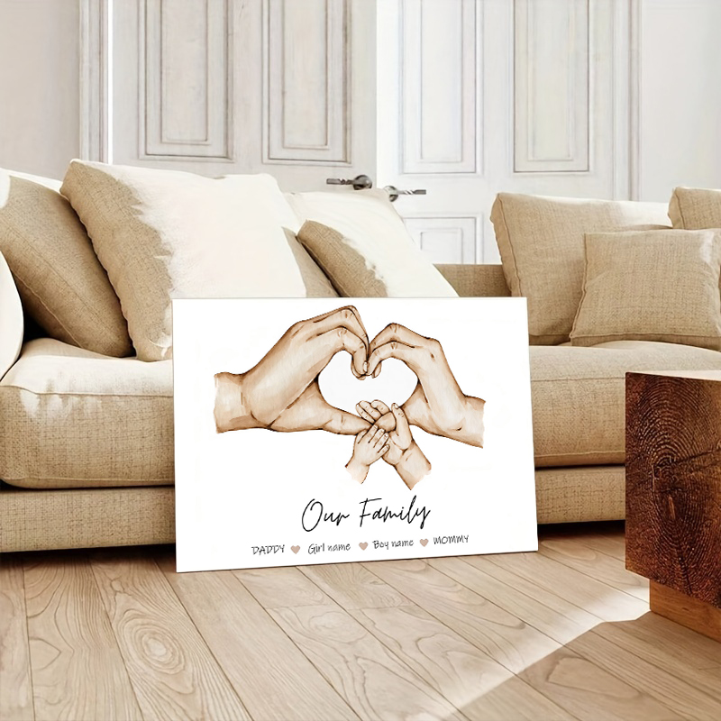 Personalized Custom Family Han - Home Decor Wall Pictures recension och pris