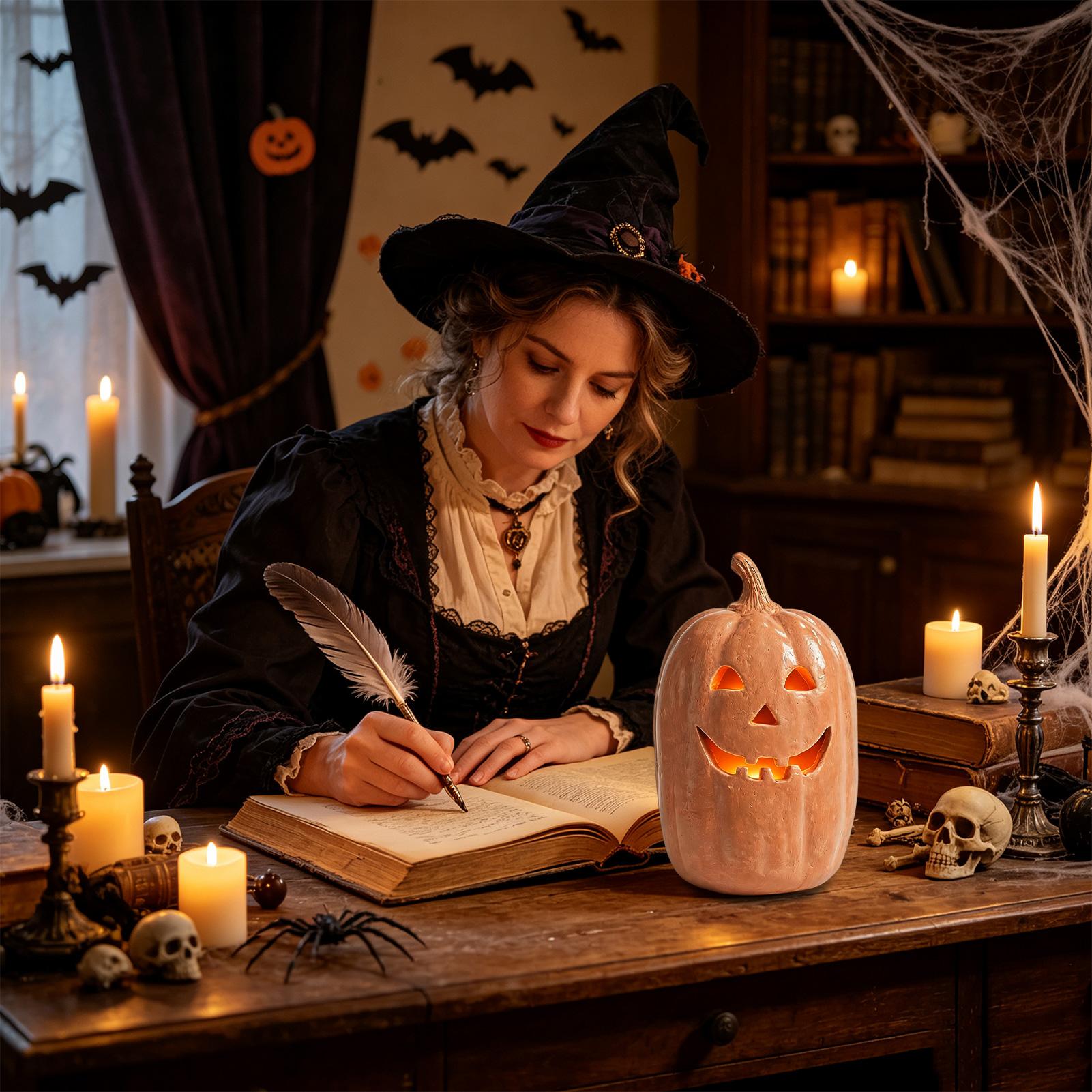 Spooky Pumpkin Lanterns Pumpki - Home Decor Halloween recension och pris