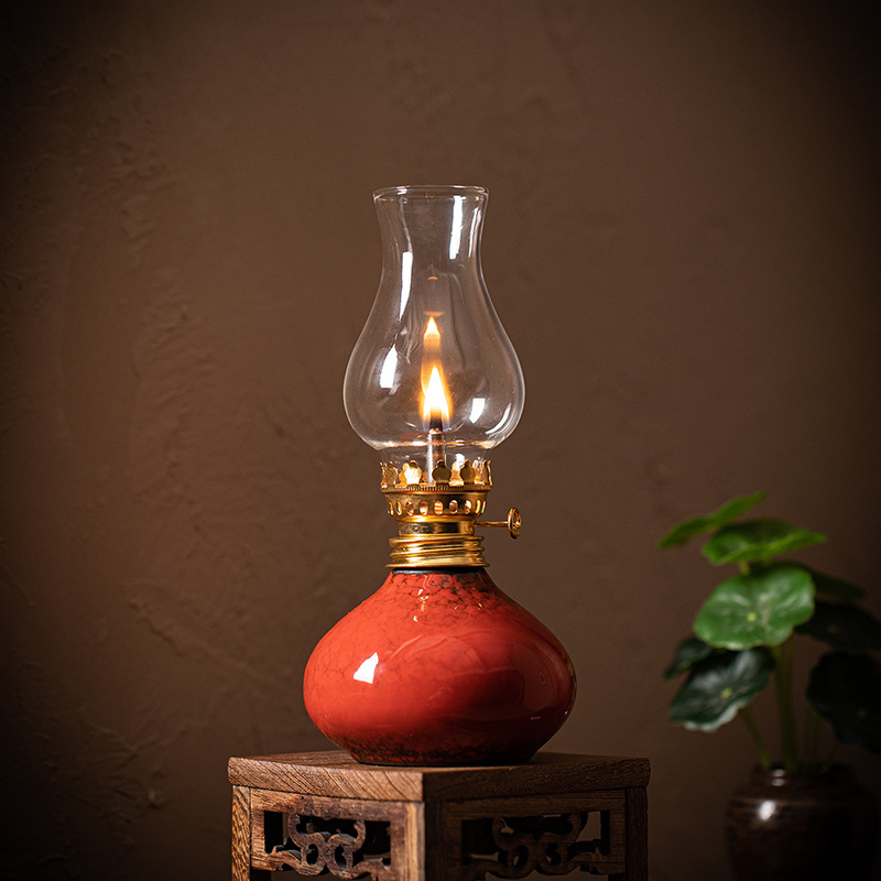 Vintage Ceramic Lotus Oil Lamp - Home Decor Zen recension och pris