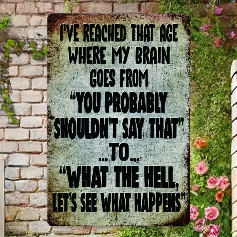Funny Sarcastic Quote, Rustic  - Home Decor Garden Ideas recension och pris