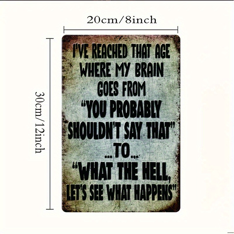 Funny Sarcastic Quote, Rustic  - Home Decor Garden Ideas recension och pris