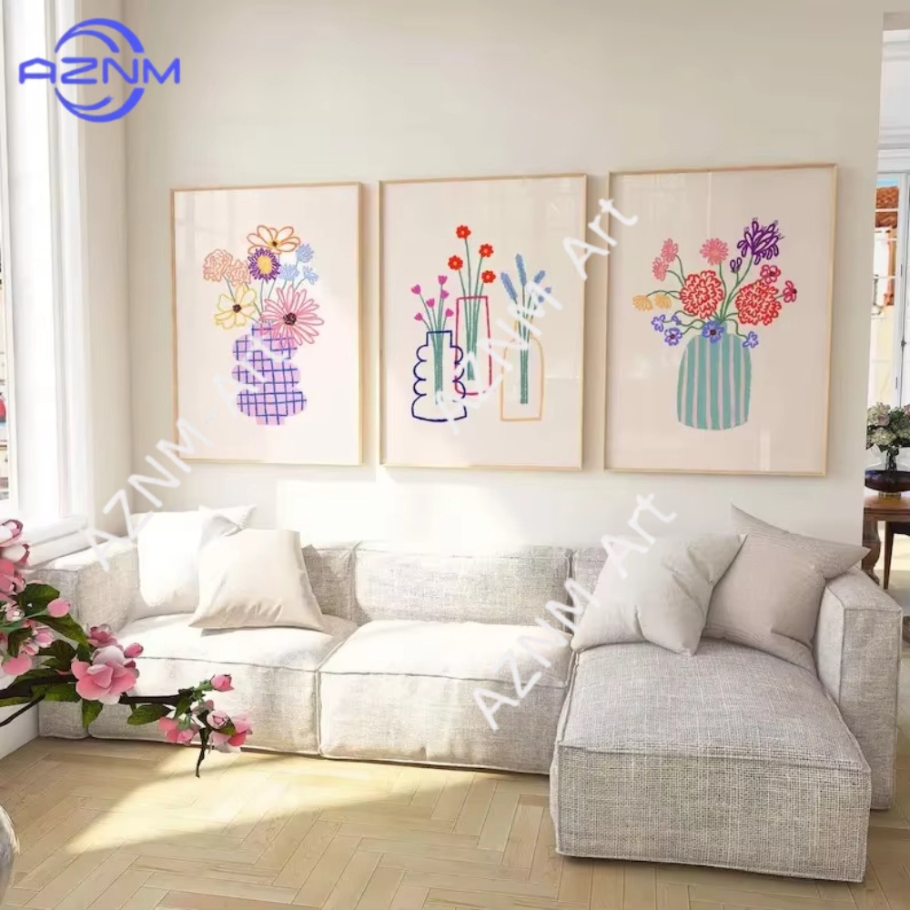 1/3pcs Abstract Flower Vase Pa - Home Decor Vase recension och pris