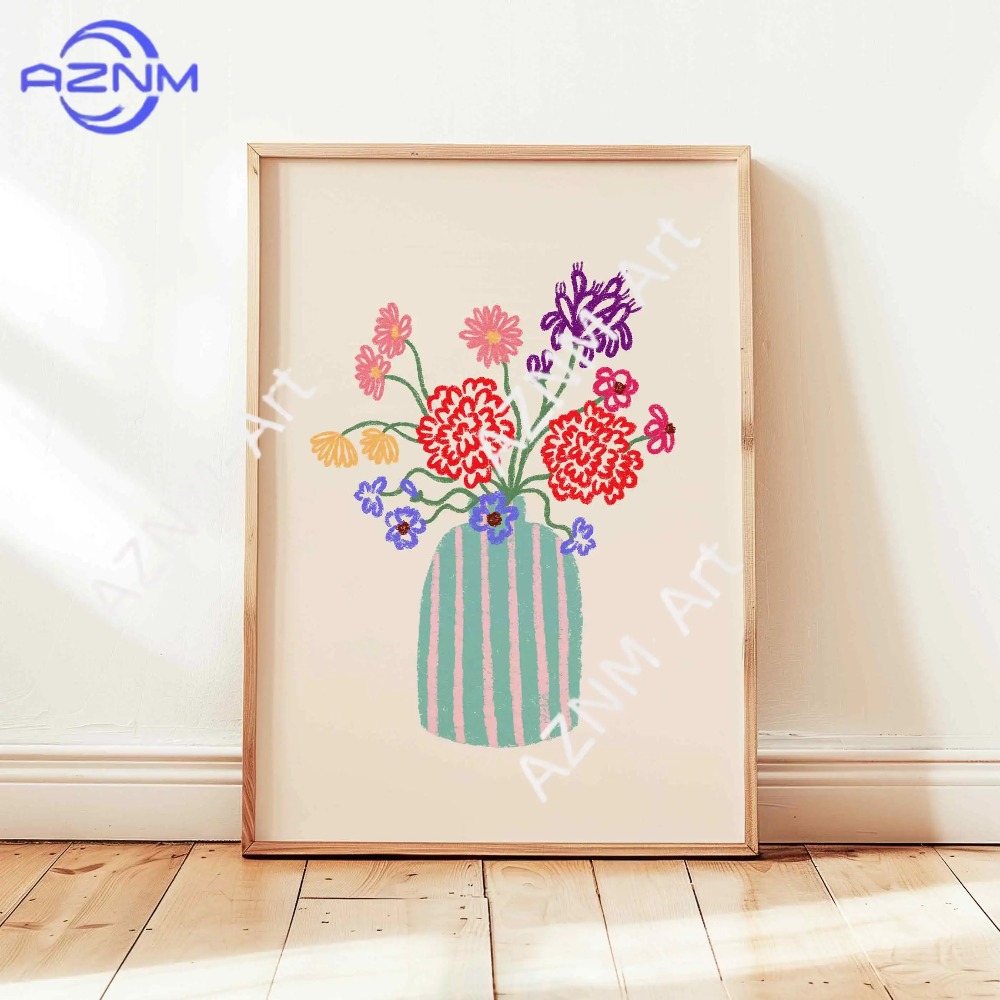 1/3pcs Abstract Flower Vase Pa - Home Decor Vase recension och pris