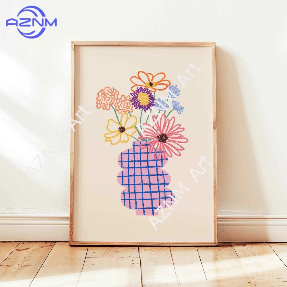 1/3pcs Abstract Flower Vase Pa - Home Decor Vase recension och pris