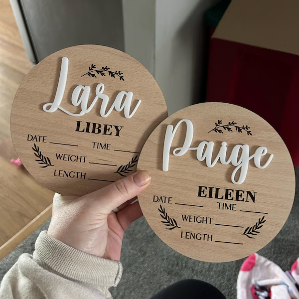 1Pc Custom Baby Announcement S - Home Decor Halloween recension och pris