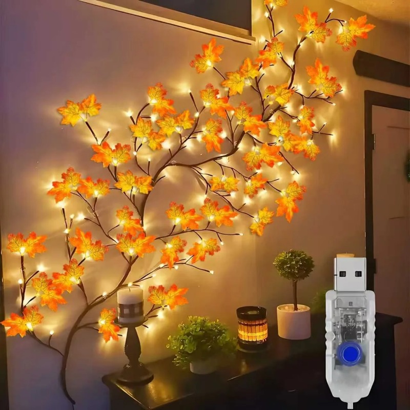 DIY Maple Leaf Rose Pendant US - Home Decor Lighting recension och pris