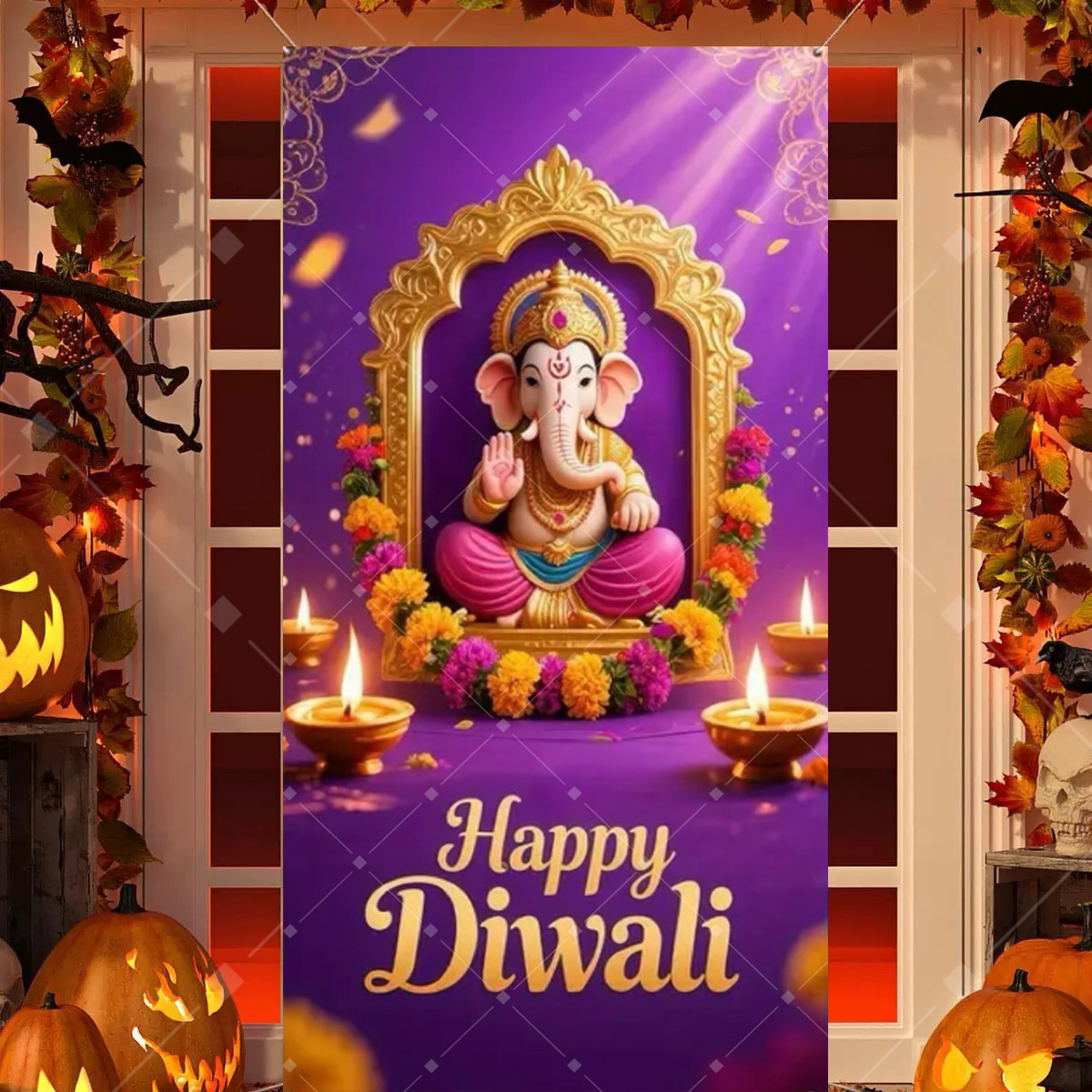 Diwali Decoration Party Backgr - Home Decor Indonesia recension och pris