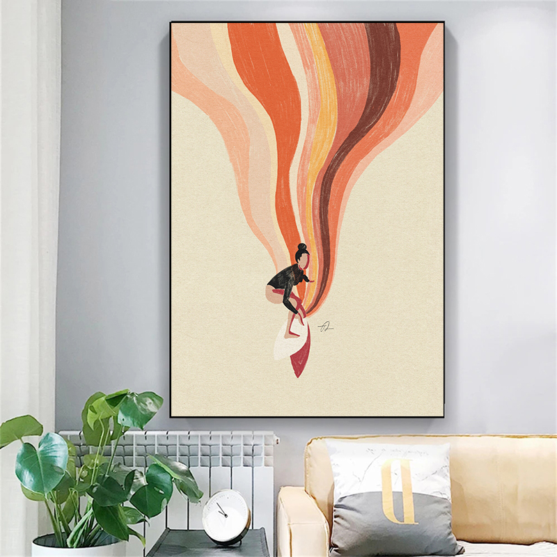 Nordic Minimalistic Art Surfin - Home Decor Trends recension och pris