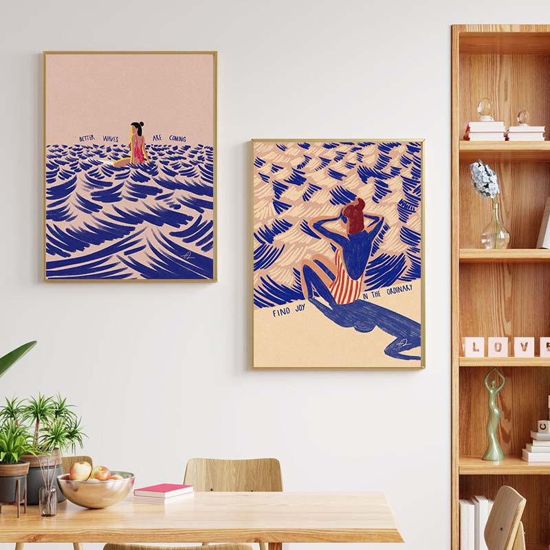 Nordic Minimalistic Art Surfin - Home Decor Trends recension och pris