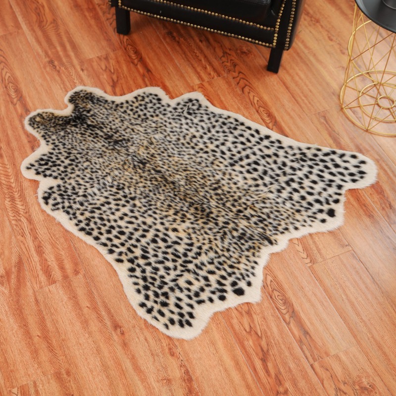 Leopard Cow Print Rug Faux Hid - Cowhide Rug Faux recension och pris