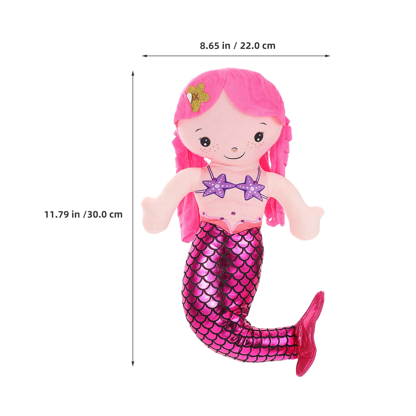 2Pcs Mermaid Pillow Soft Stuff - Decorative Throw Pillow recension och pris