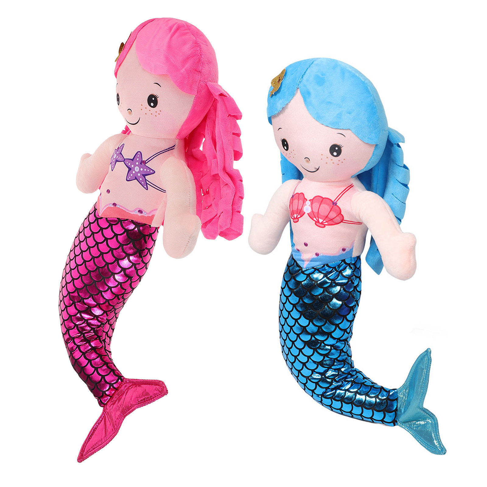 2Pcs Mermaid Pillow Soft Stuff - Decorative Throw Pillow recension och pris