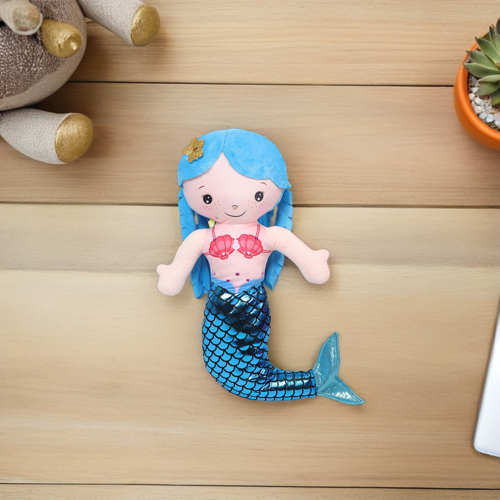 2Pcs Mermaid Pillow Soft Stuff - Decorative Throw Pillow recension och pris