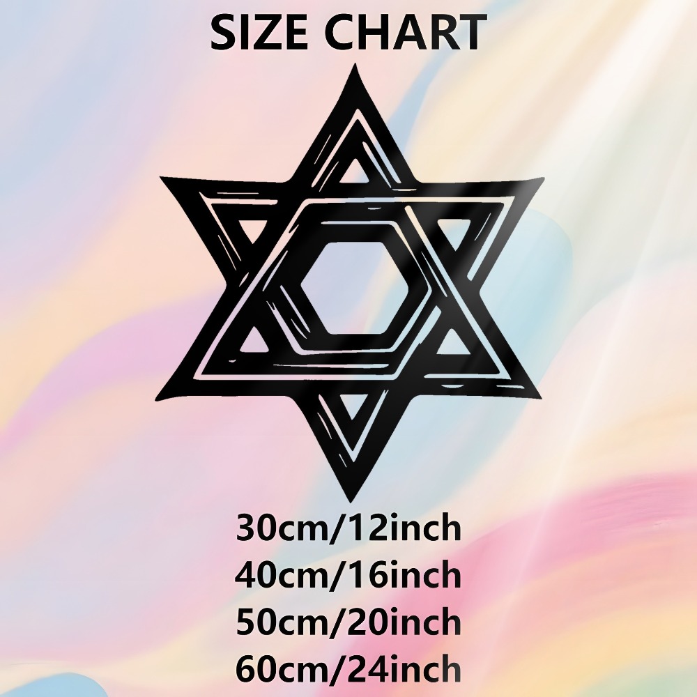 CIFBUY Iron Wall Art Star of D - Home Decor Free recension och pris