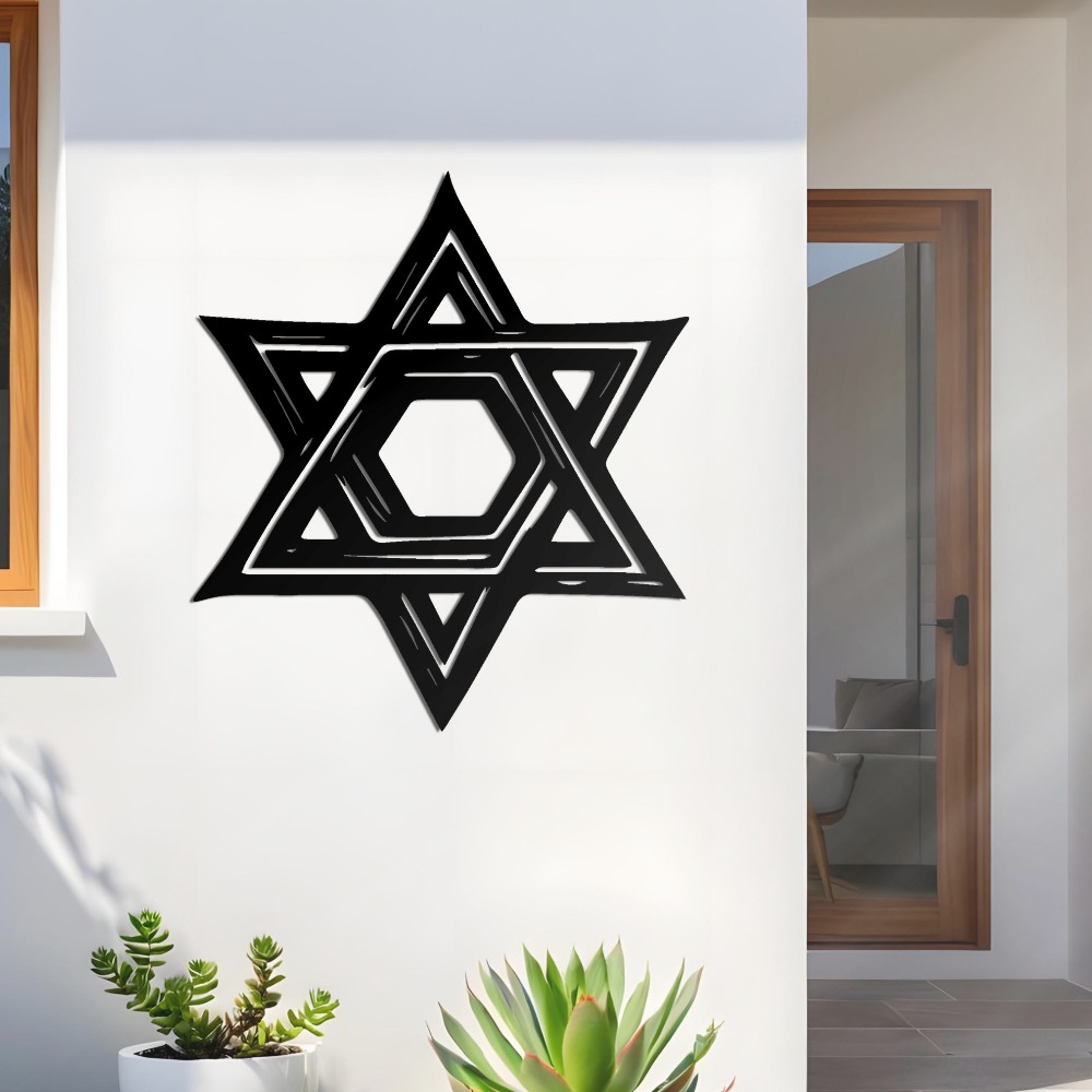 CIFBUY Iron Wall Art Star of D - Home Decor Free recension och pris