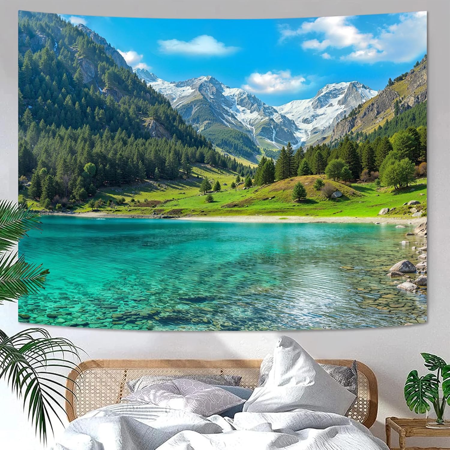 Nature Forest Mountain Tapestr - Aesthetic Tapestry recension och pris