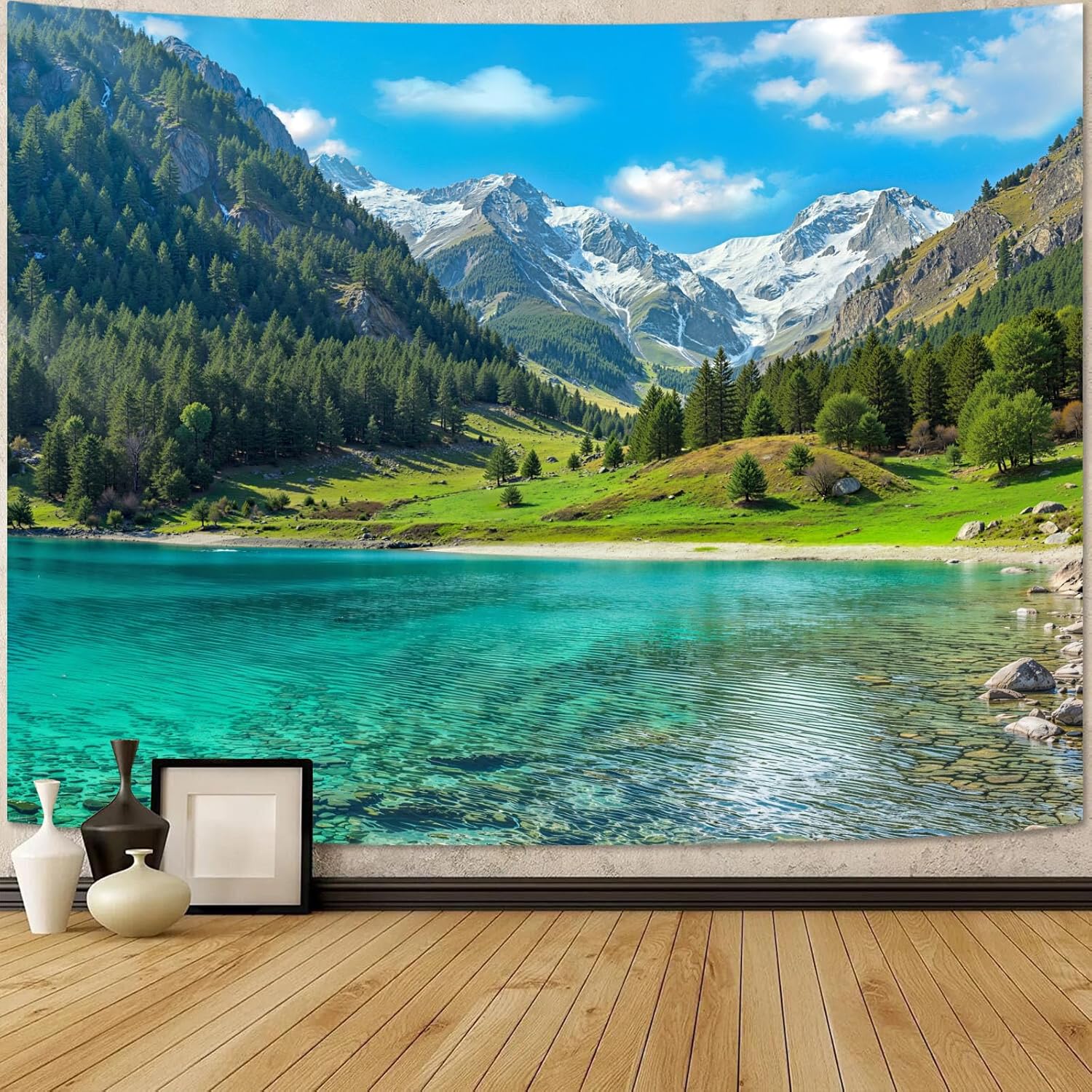 Nature Forest Mountain Tapestr - Aesthetic Tapestry recension och pris