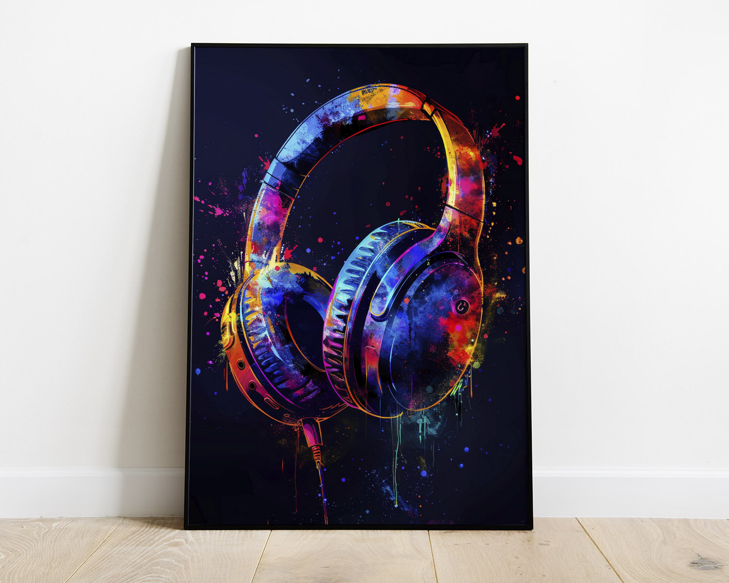 Watercolor Neon Video Game Pos - Home Decor Xbox Games recension och pris