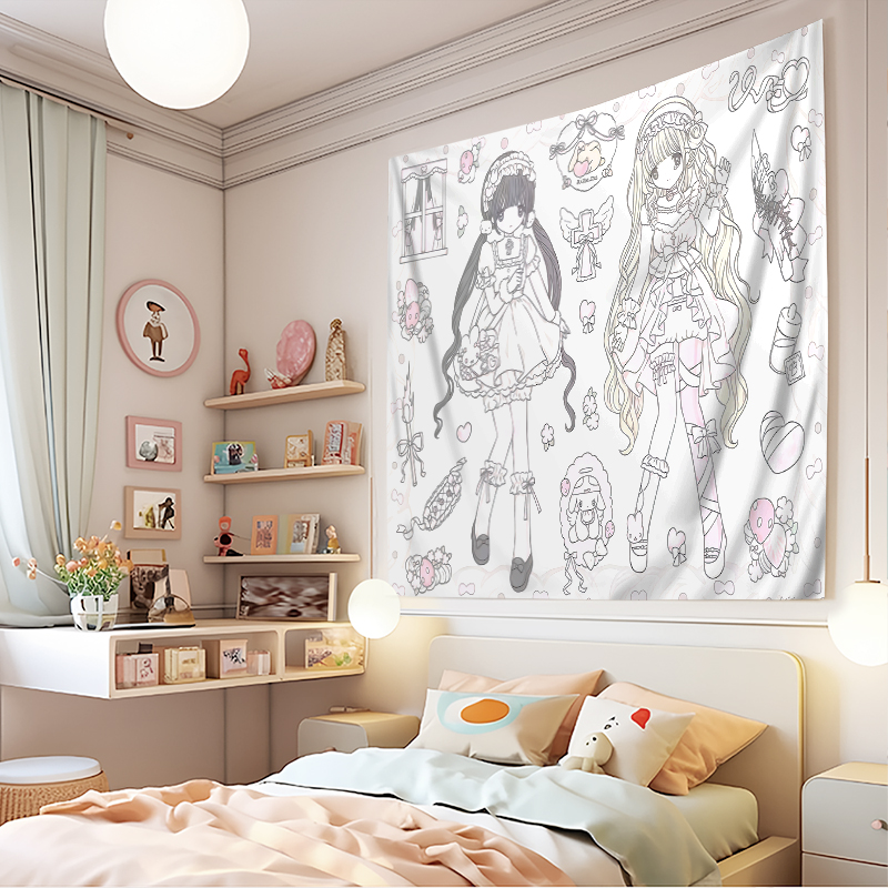 1PC Digital Print Tapestry Wal - Aesthetic Tapestry recension och pris