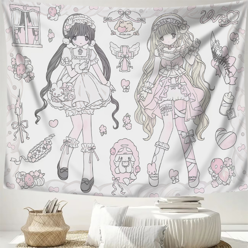 1PC Digital Print Tapestry Wal - Aesthetic Tapestry recension och pris