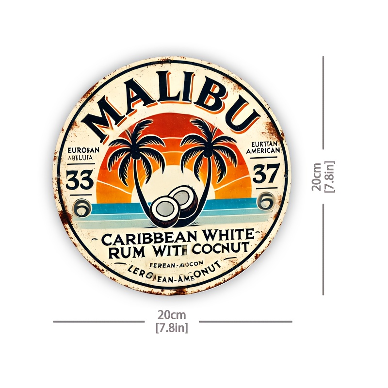 Vintage Malibu Rum Coconut Alu - Home Decor Trends recension och pris