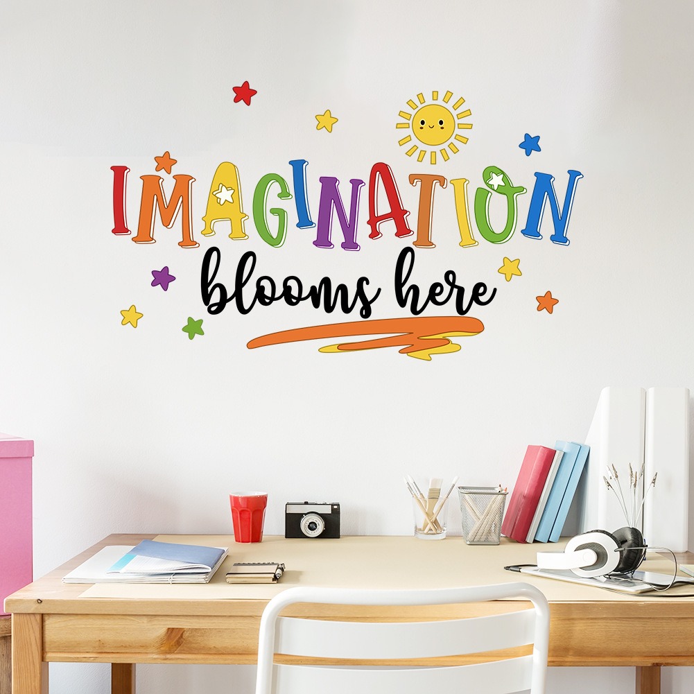 Colorful English phrase wall s - Home Decor Indonesia recension och pris