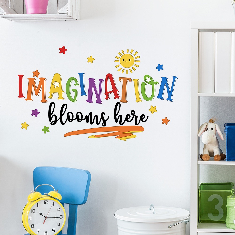 Colorful English phrase wall s - Home Decor Indonesia recension och pris