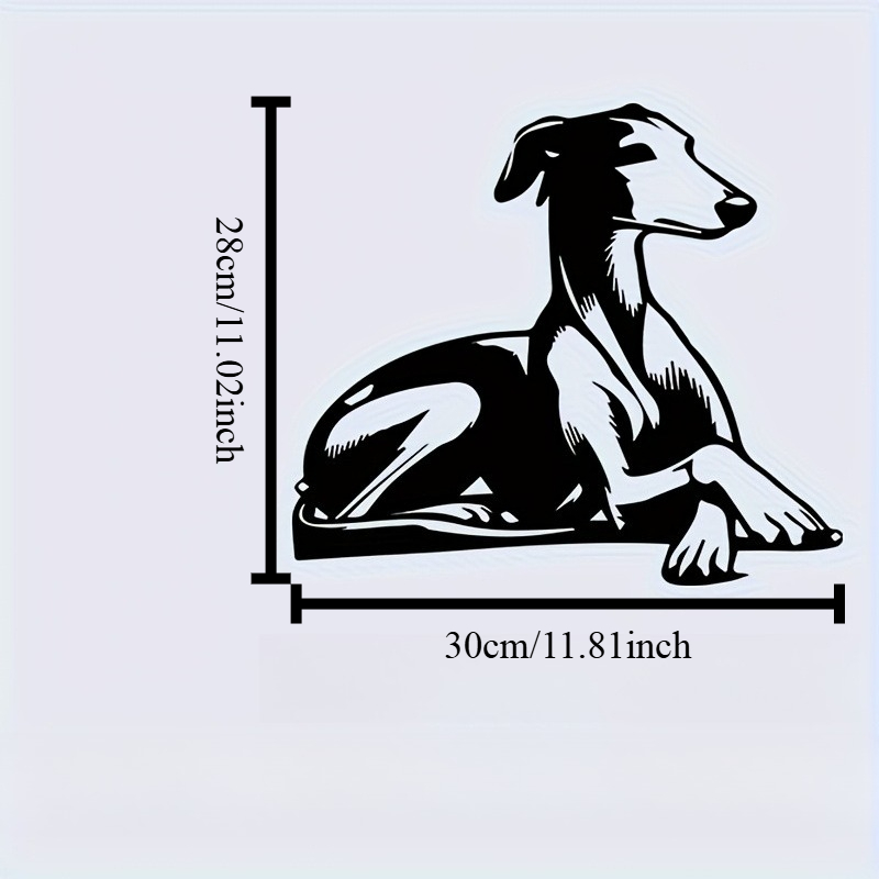 Modern Iron Dog Wall Sculpture - Home Decor Garden Ideas recension och pris