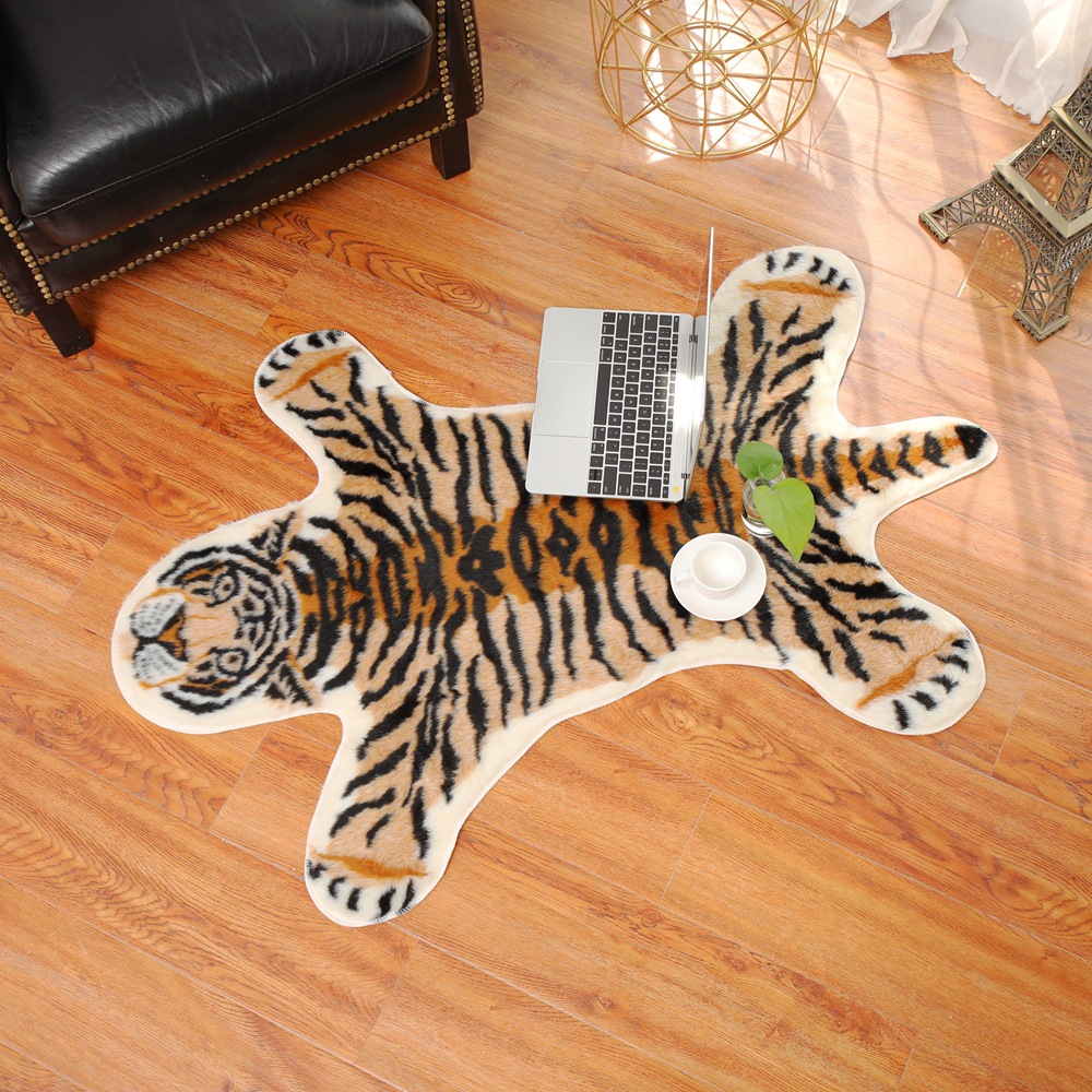 Tiger Printed Rug Cow Leopard  - Cowhide Rug Faux recension och pris