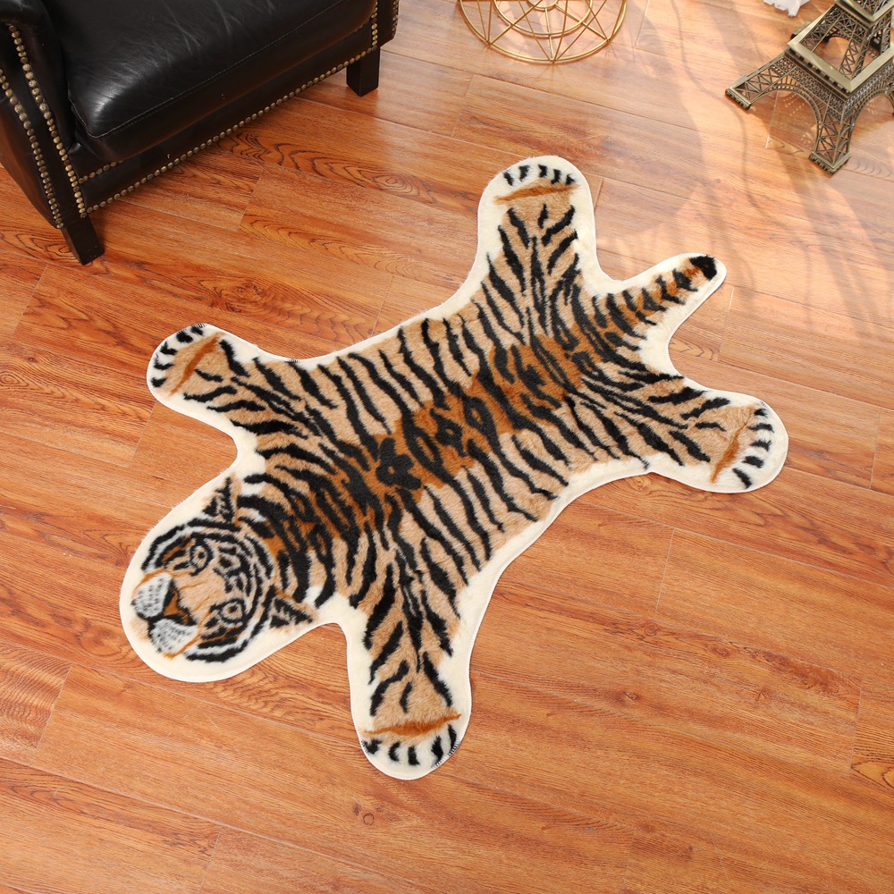 Tiger Printed Rug Cow Leopard  - Cowhide Rug Faux recension och pris