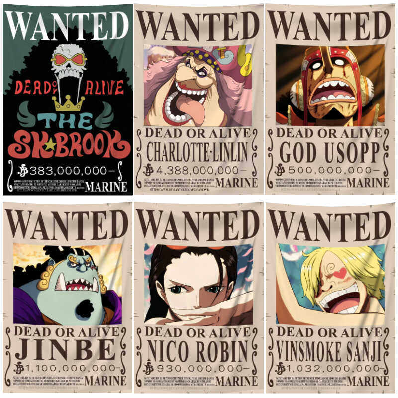 One Piece Manga Tapestry Wante - Aesthetic Tapestry recension och pris