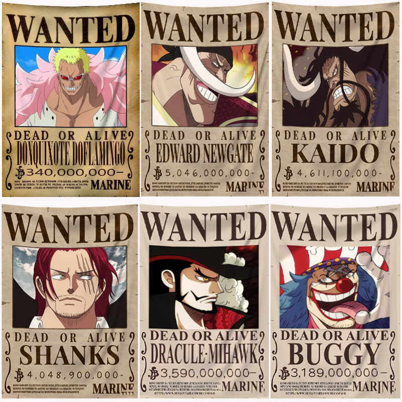 One Piece Manga Tapestry Wante - Aesthetic Tapestry recension och pris